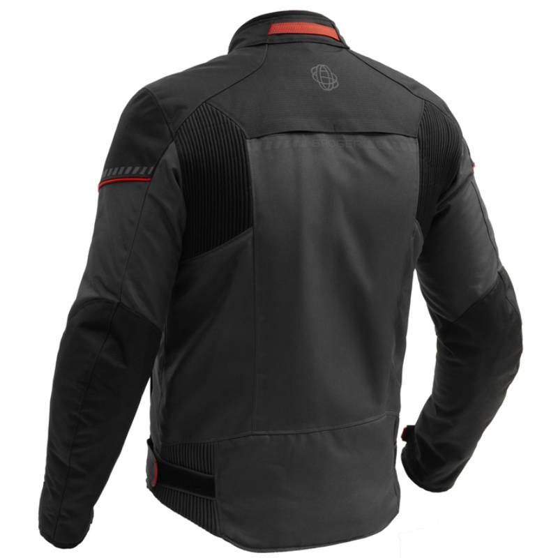 Chaqueta Broger Grid Negro-Gris-Rojo