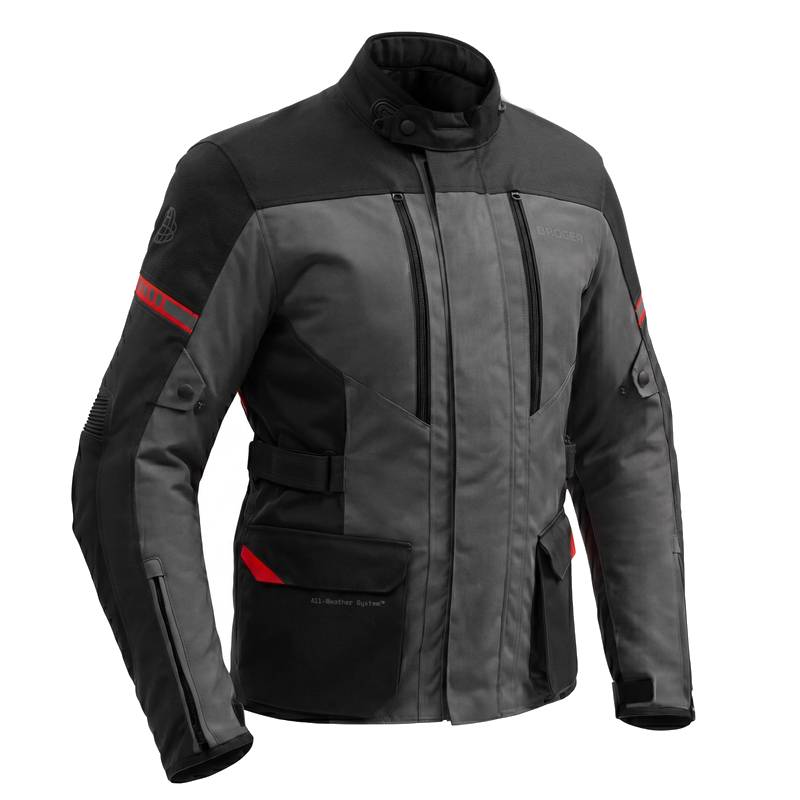 Chaqueta Broger Overland Negro-Gris-Rojo