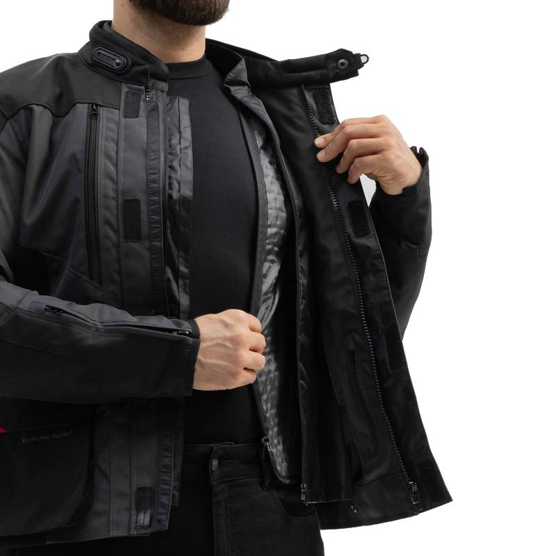 Chaqueta Broger Overland Negro-Gris-Rojo
