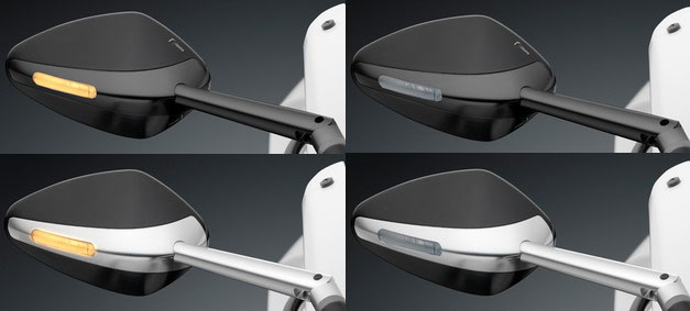 Retrovisor moto universal Veloce L Sport y Naked Rizoma con intermitente