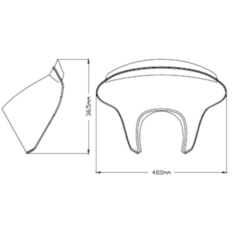 Parabrisas BATWING SML corto Kawasaki Vulcan S