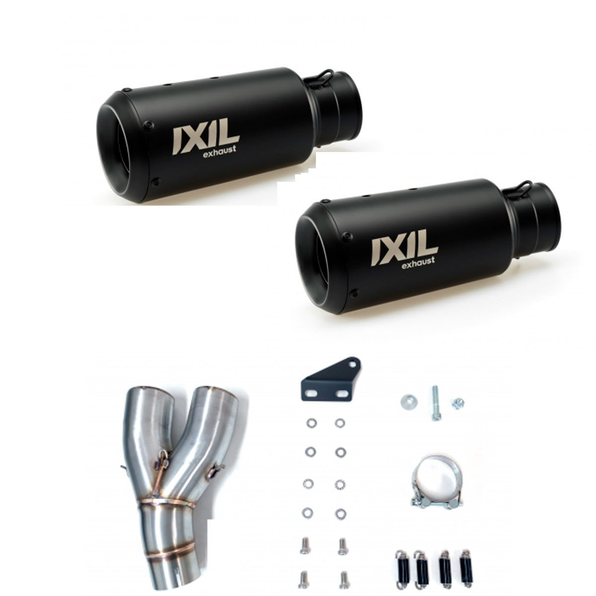 Escape acero negro Ixil 2RB Kawasaki Z H2 SE 20+