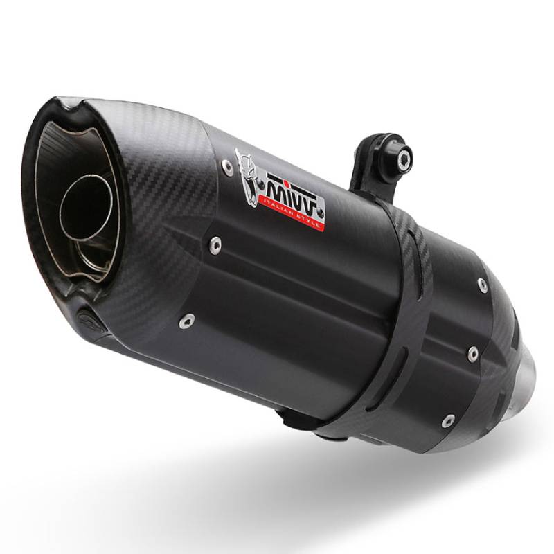 Escape Mivv SUONO Negro con tapa carbono DUCATI Hypermotard 821 / Hyperstrada 821 2013-2015