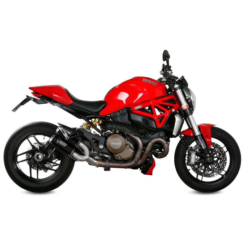 Escape doble Mivv acero inoxidable M3 Ducati Monster 1200 2014-2016 negro