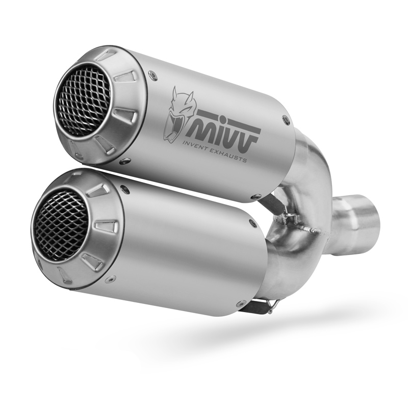 Escape doble acero inoxidable Mivv M3 Ducati Monster 1200 2014-2016