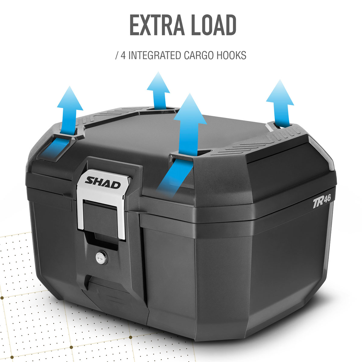 Baul Shad TR46 negro TERRA 46L