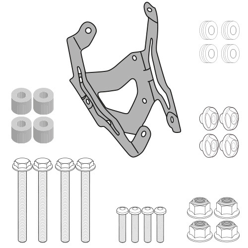 Soporte parabrisas Givi moto Yamaha MT09 Tracer 2015-
