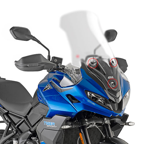 Kit anclajes cúpula D6421ST Triumph Tiger 800 25+