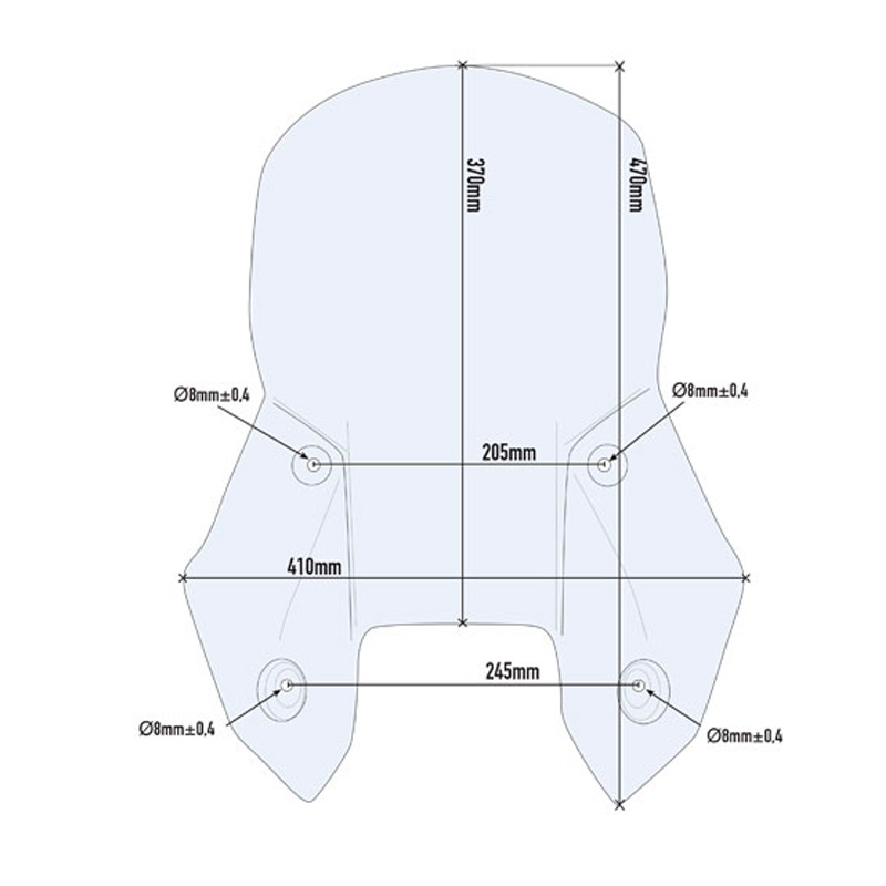 Cupula transparente Givi KTM 1050-1190 Adventure-R 13-15