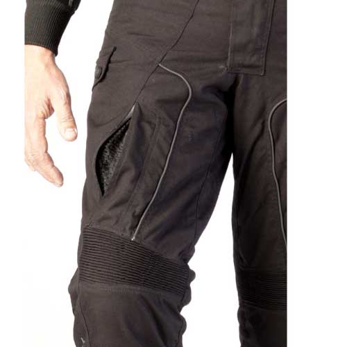 Pantalon moto invierno de rainers modelo Dallas con tirantes extraibles Talla Larga