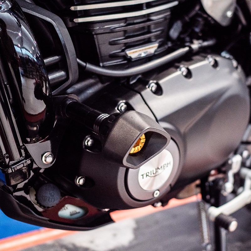 Protectores Evotech anticaida Triumph Speed 400 - Scrambler 400X 