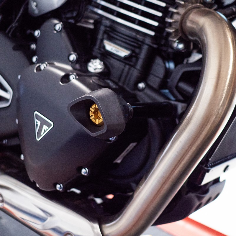 Protectores Evotech anticaida Triumph Speed 400 - Scrambler 400X 