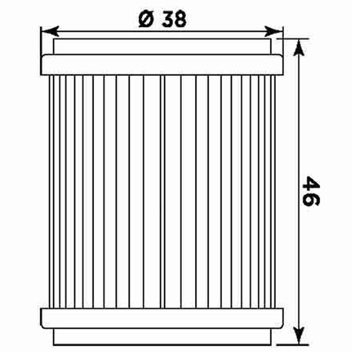 Filtro de aceite MIW para moto equivalente HF140