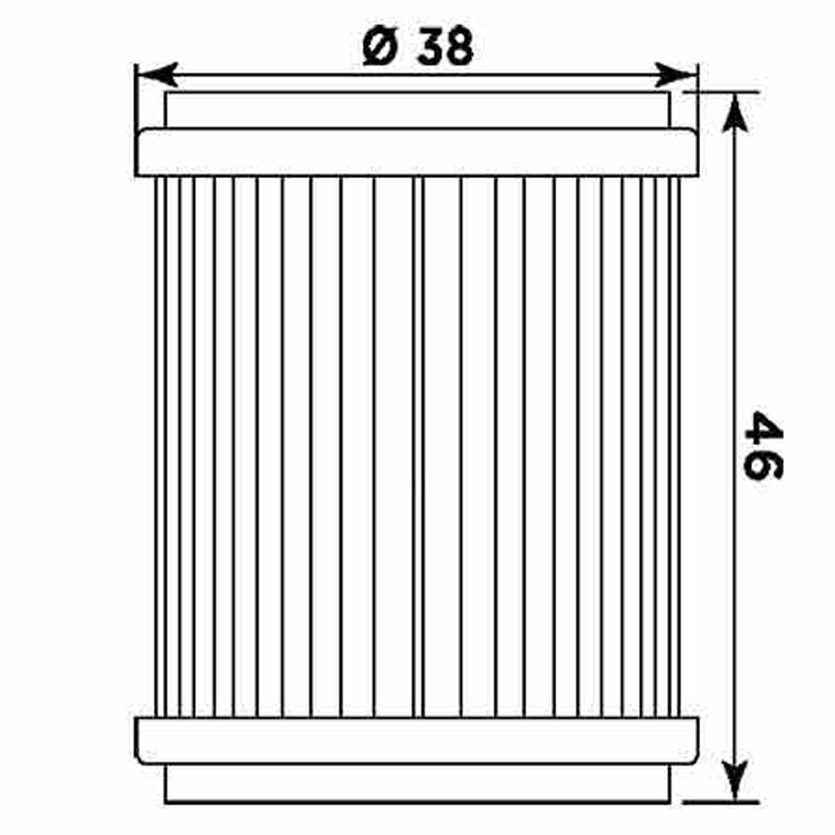 Filtro de aceite MIW para moto equivalente HF141