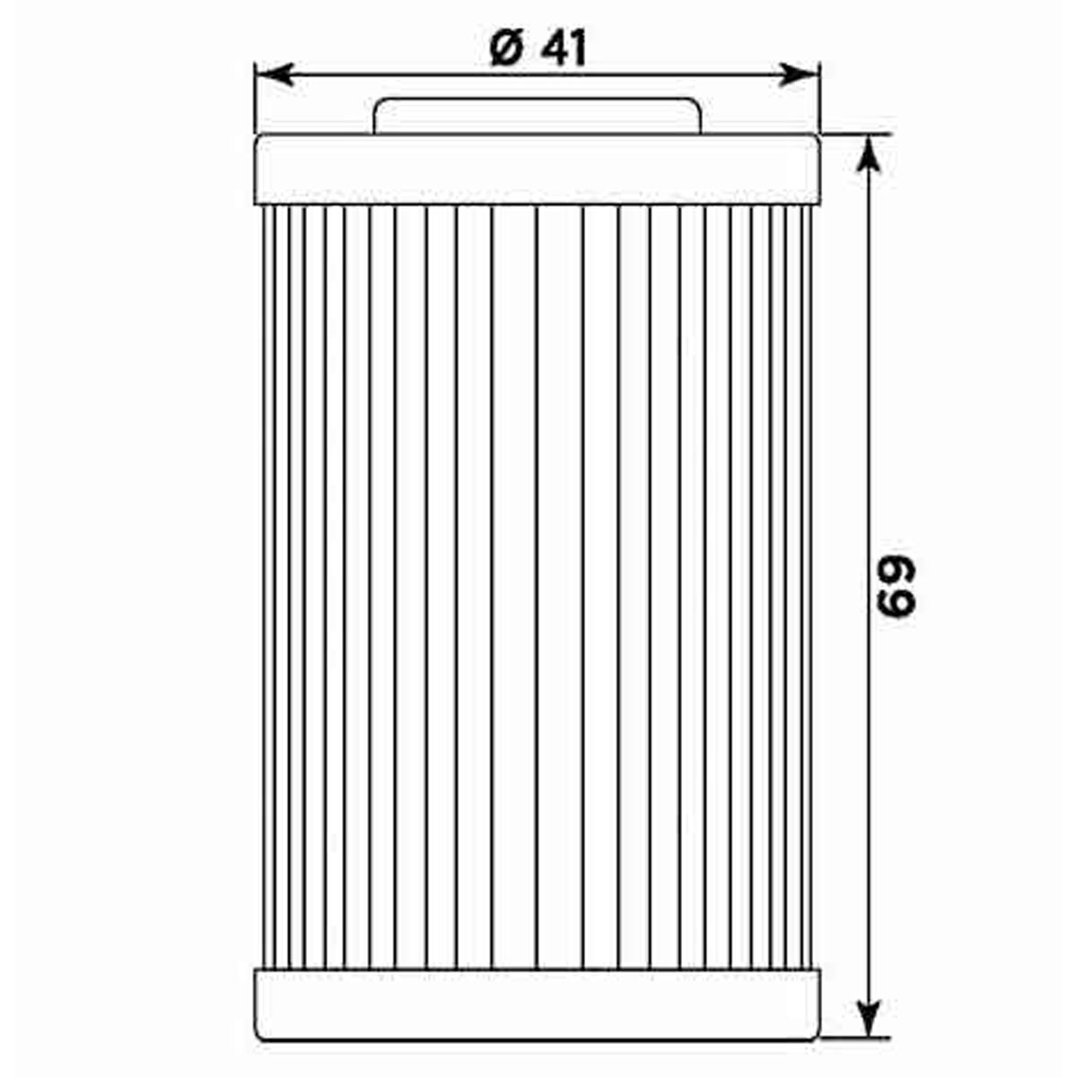 Filtro de aceite MIW para moto equivalente HF155