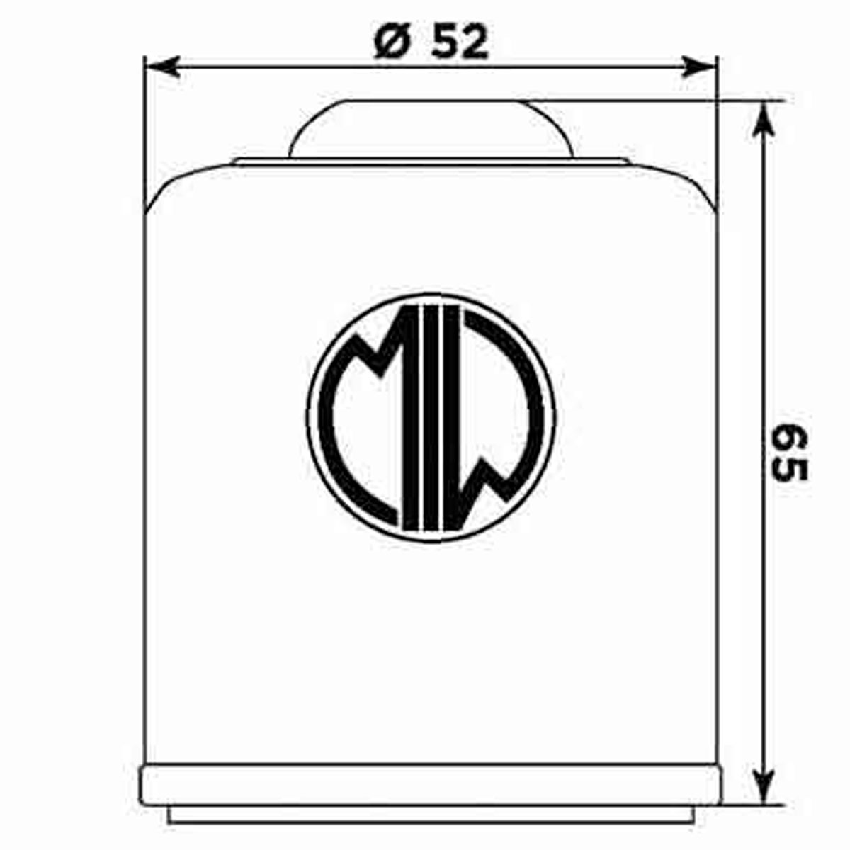 Filtro de aceite MIW para moto equivalente HF183