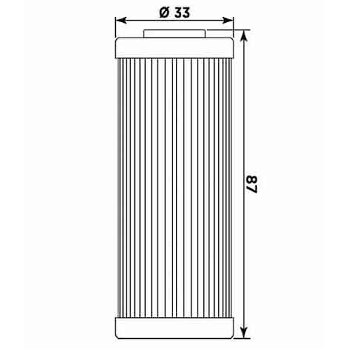 Filtro de aceite MIW para moto equivalente HF652