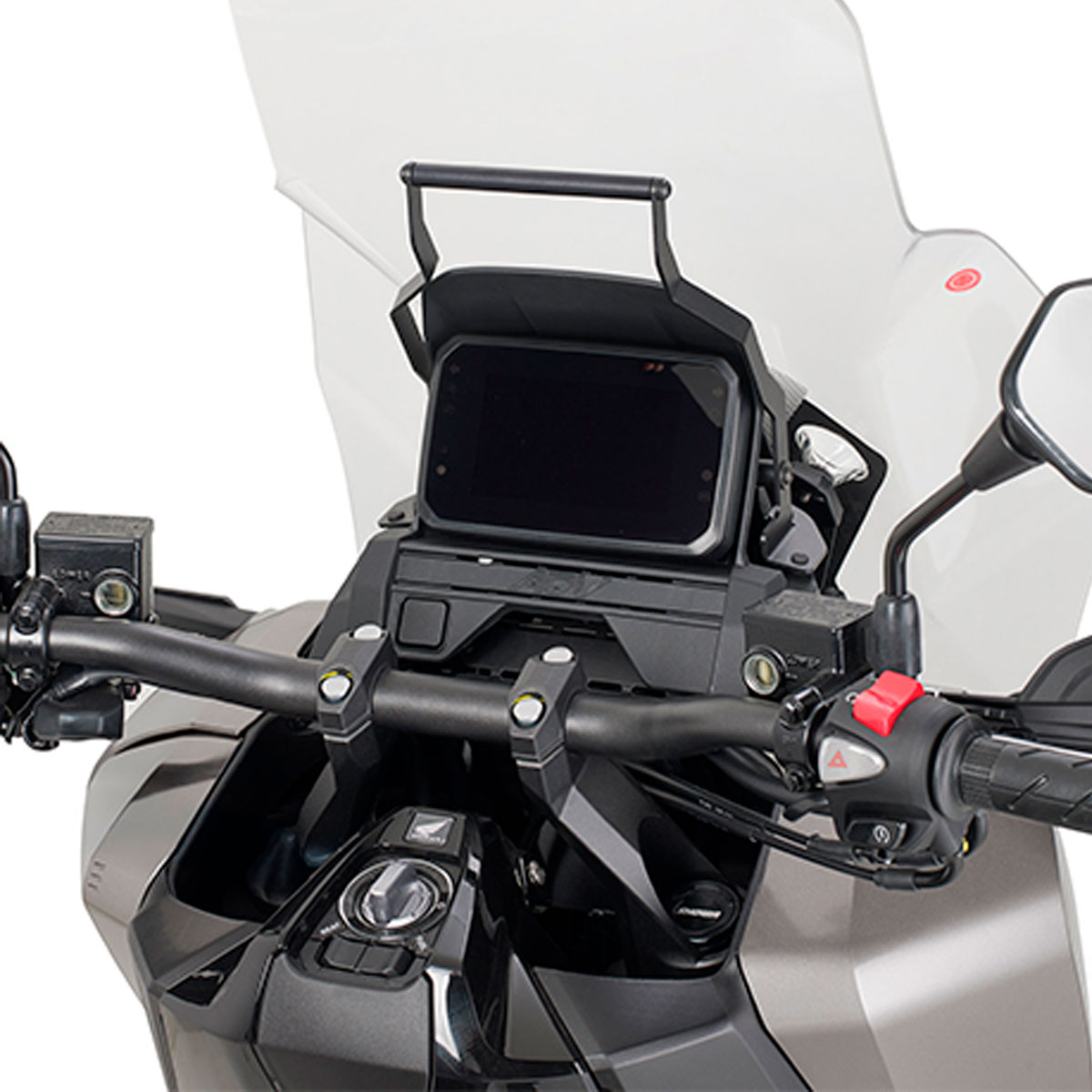 Barra porta GPS-Smartphone en la cupula Honda Adv 350 25+