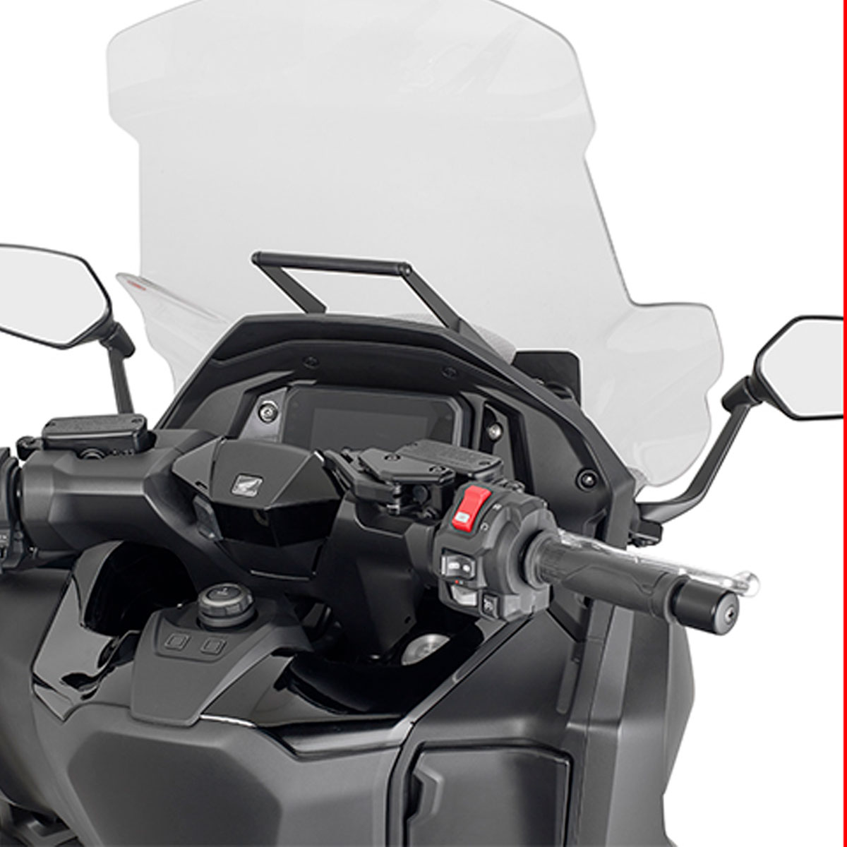 Barra porta GPS-Smartphone en la cupula para Honda Forza 750 25+