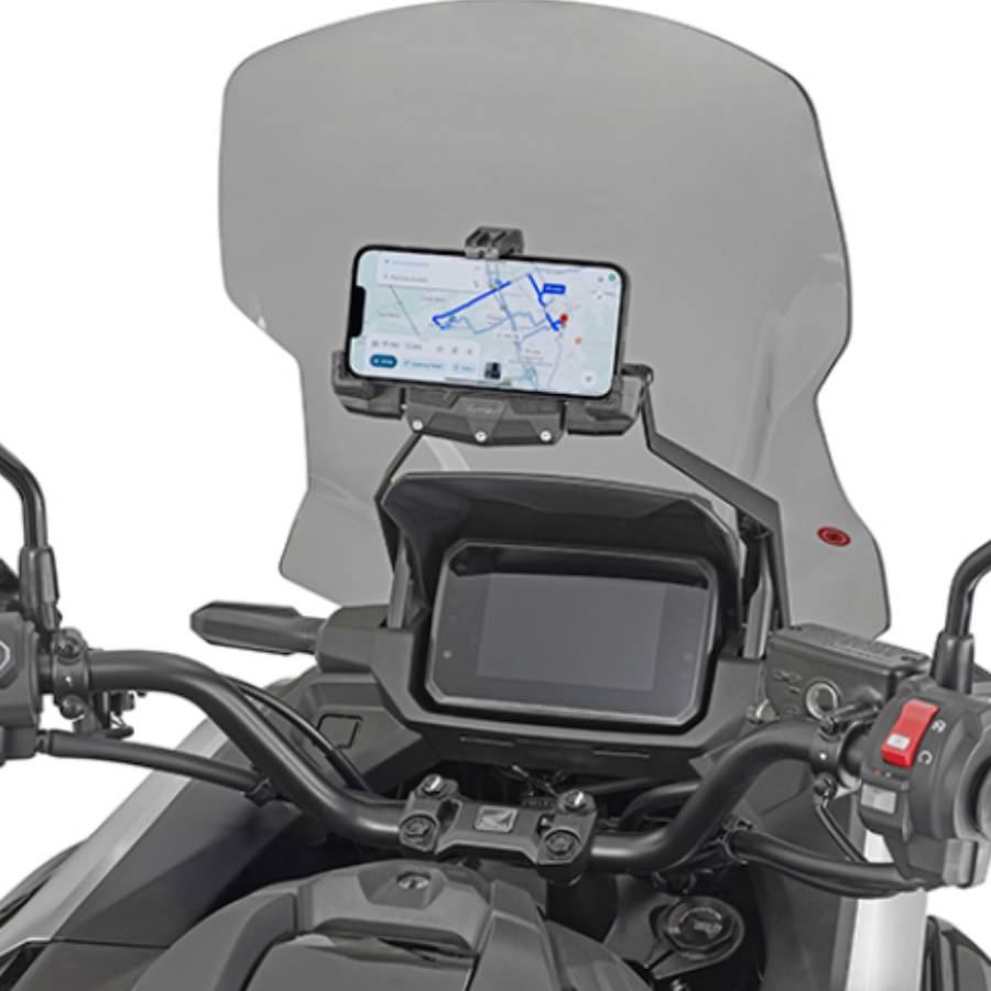 Barra porta GPS-Smartphone en la cupula Honda NC750X 25-