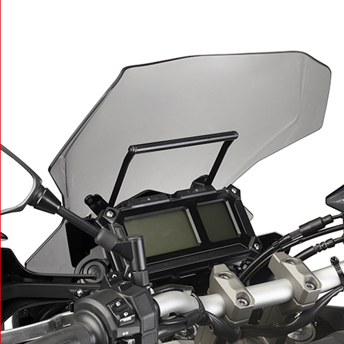 Barra porta GPS-Smartphone en la cupula para Yamaha MT09 Tracer 15-17