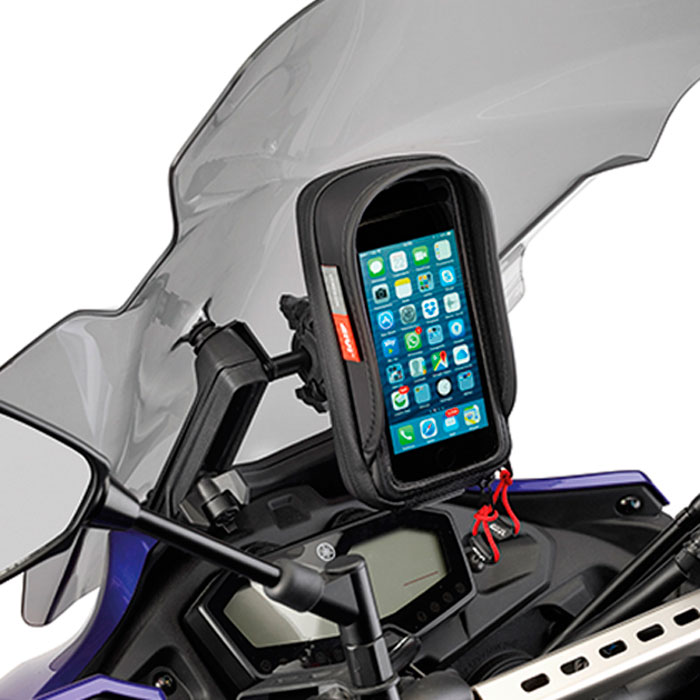 Barra porta GPS-Smartphone en la cupula para Yamaha MT07 Tracer 16-19