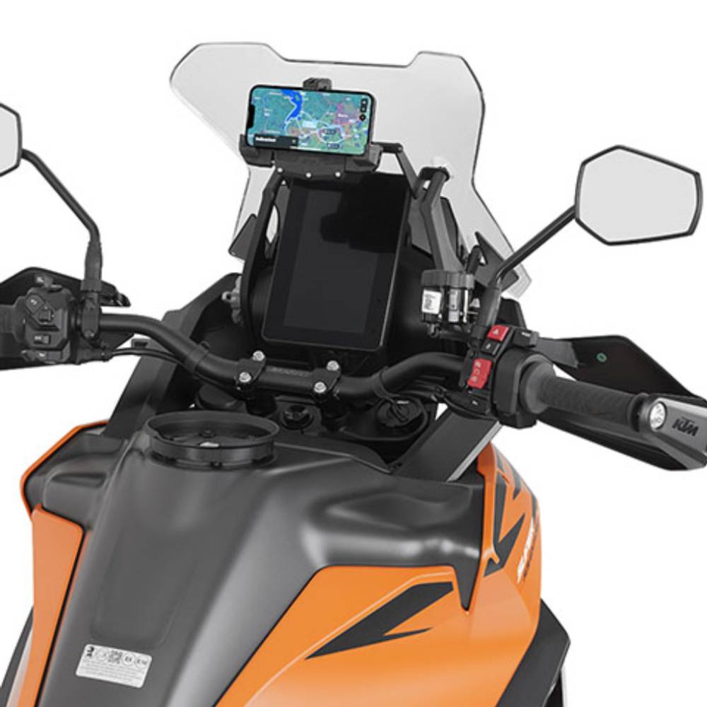 Barra porta GPS-Smartphone en cupula KTM 1390 Superadv 26-
