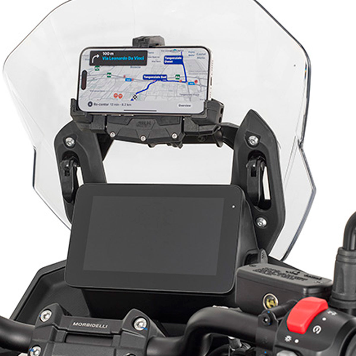 Barra soporte smarthphone/GPS Givi Morbidelli T1002VX 25+