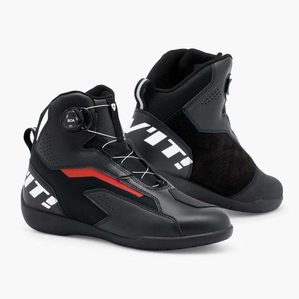zapatillas moto revit jetspeed pro fbr080 negro-rojo