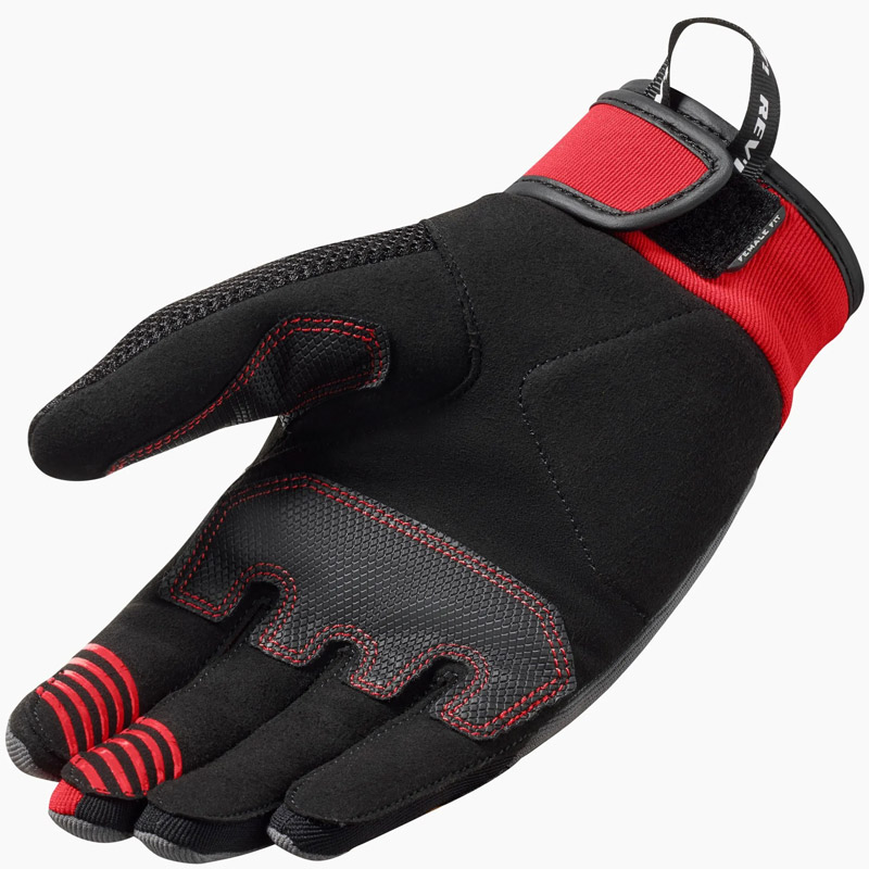 guantes revit endo mujer gris-rojo