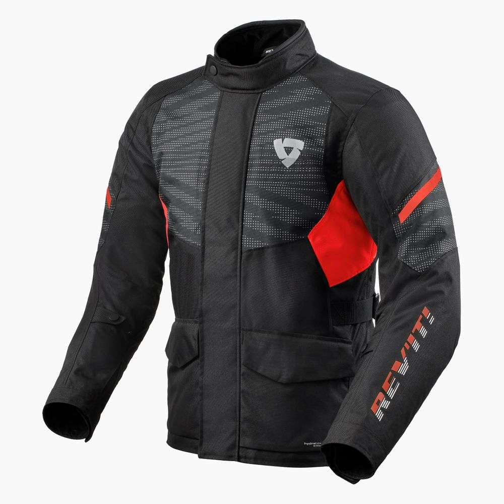 chaqueta revit duke h2o fjt308 negro-rojo