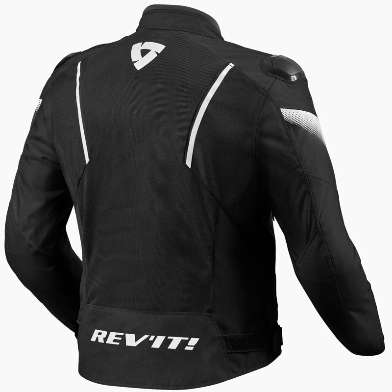 chaqueta revit Control air h2o negro-blanco