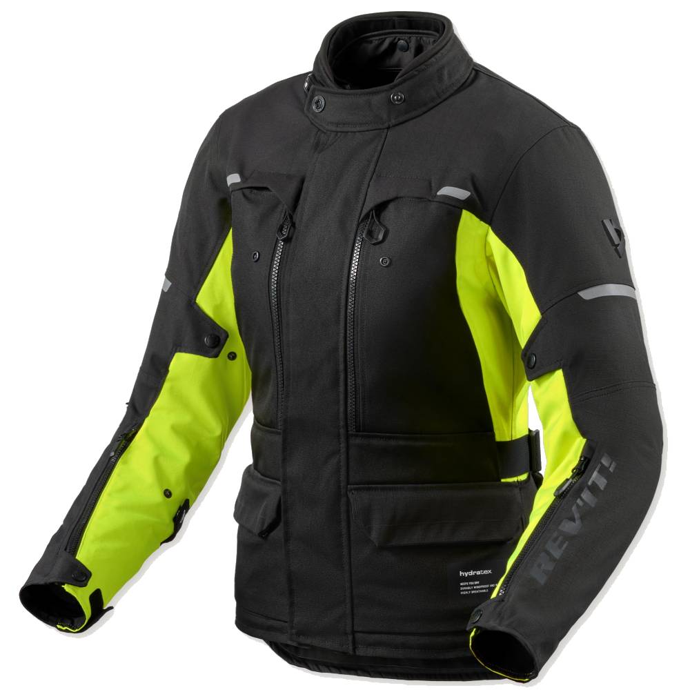 Chaqueta Revit Outback 5 H20 Mujer Negro-Amarillo Flúor