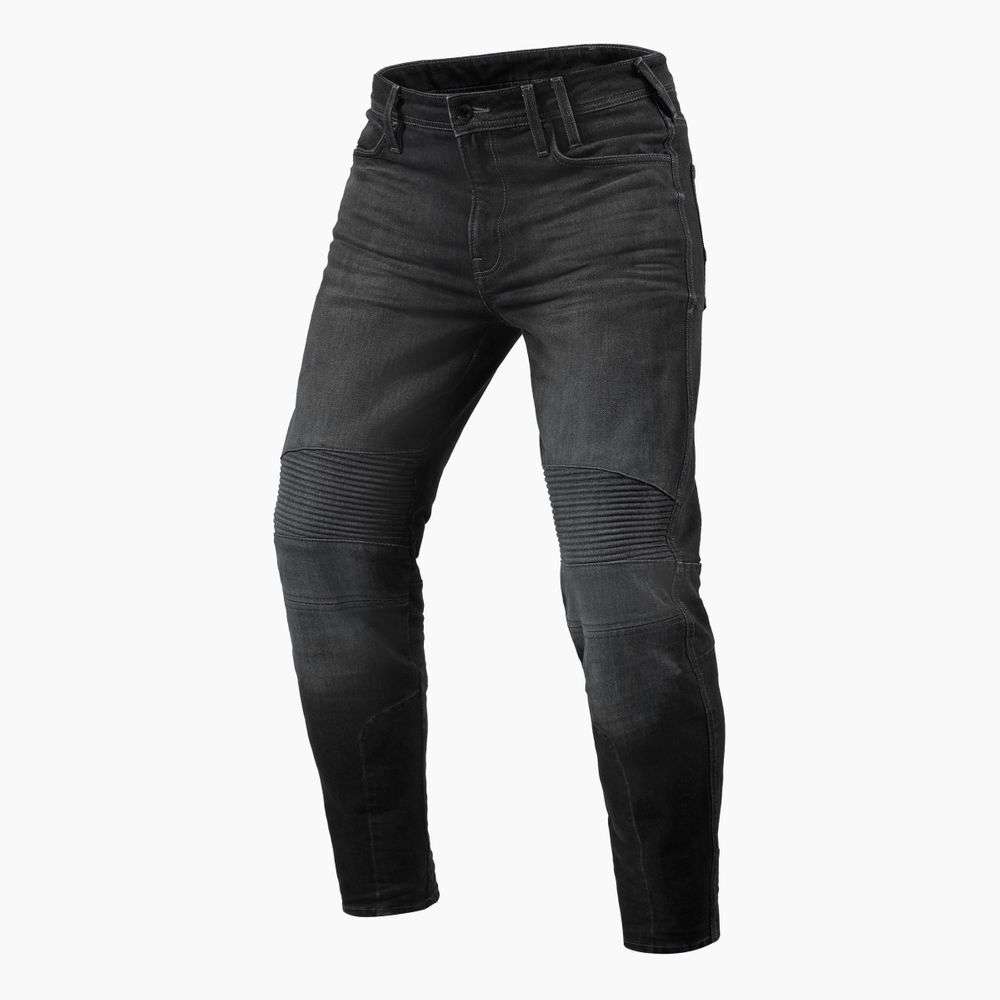 vaqueros revit moto 2 tf largo 34 gris oscuro gastado