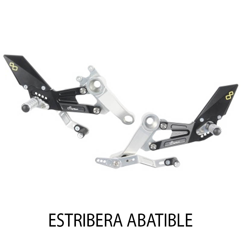 Estriberas Lightech para Aprilia Tuono V4 y RSV4 11-17