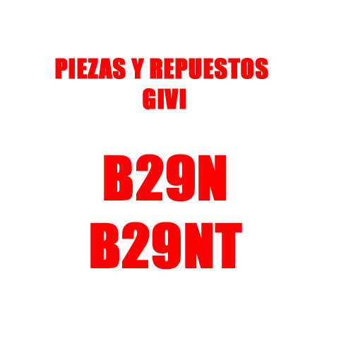 Recambios despiece de la maleta B29N y B29NT GIVI