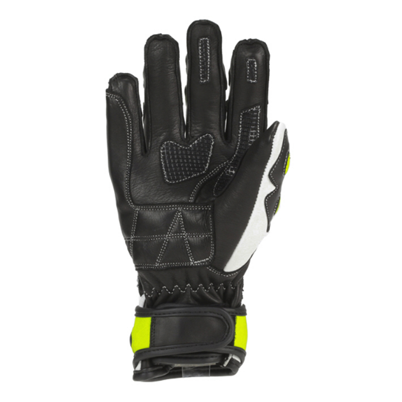 Guantes racing para niños Rainers de piel modelo GP-46 con protecciones de carbono