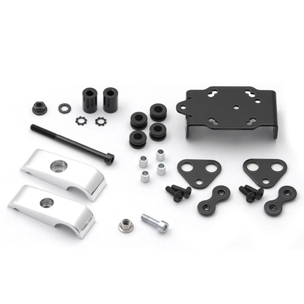 Barra soporte GPS 32mm plateado pulido SWMotech