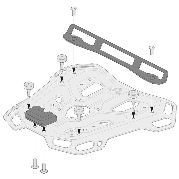 Adaptador Adventure Rack para maletas Shad II