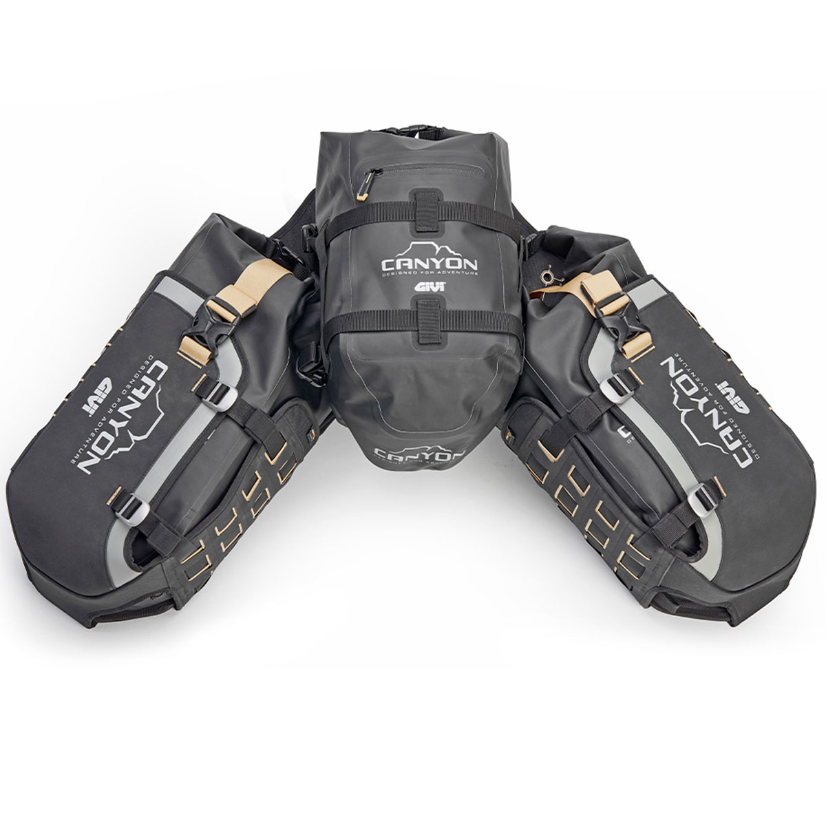 Bolsas laterales impermeables modulares en herradura Givi 44 litros