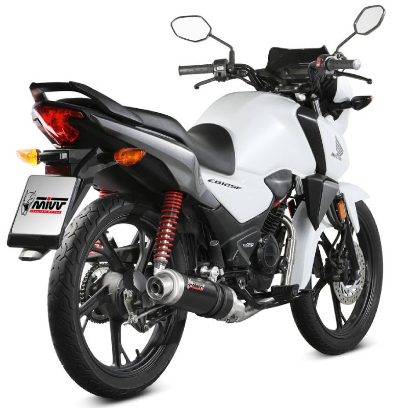 Escape Mivv GP Negro HONDA CB 125 F 2023-