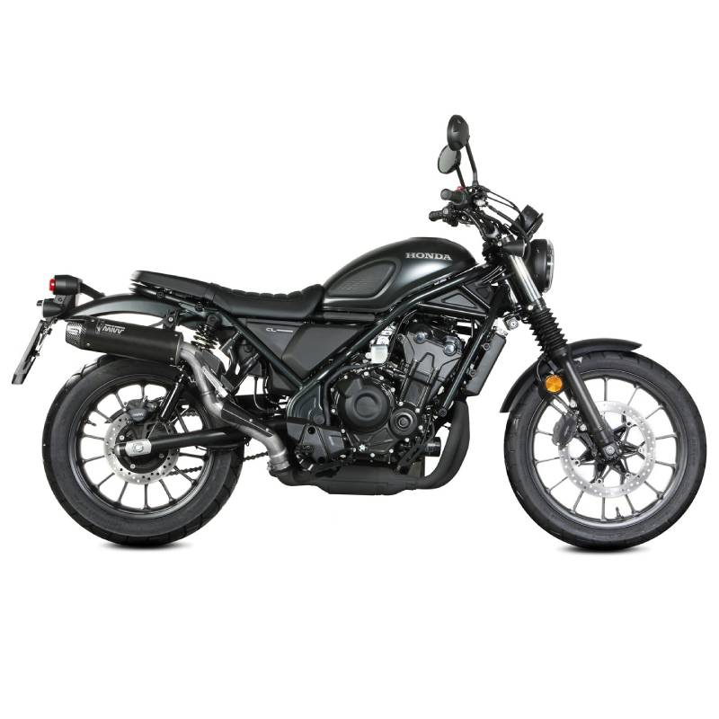 Escape Mivv HR-1 Negro con tapa de carbono larga HONDA CL 500 2023+