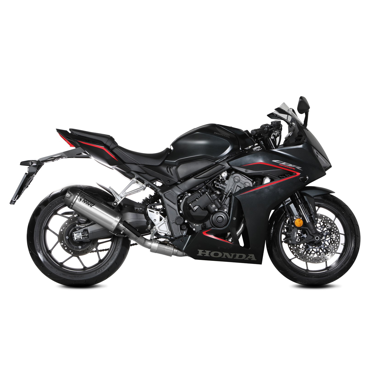 Escape completo Mivv AK-1 titanio carbono Honda CB 650 R 24+