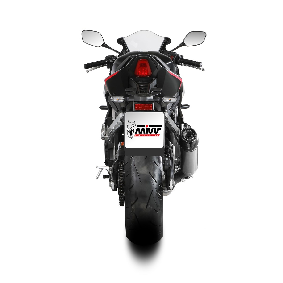 Escape completo Mivv AK-1 titanio carbono Honda CB 650 R 24+
