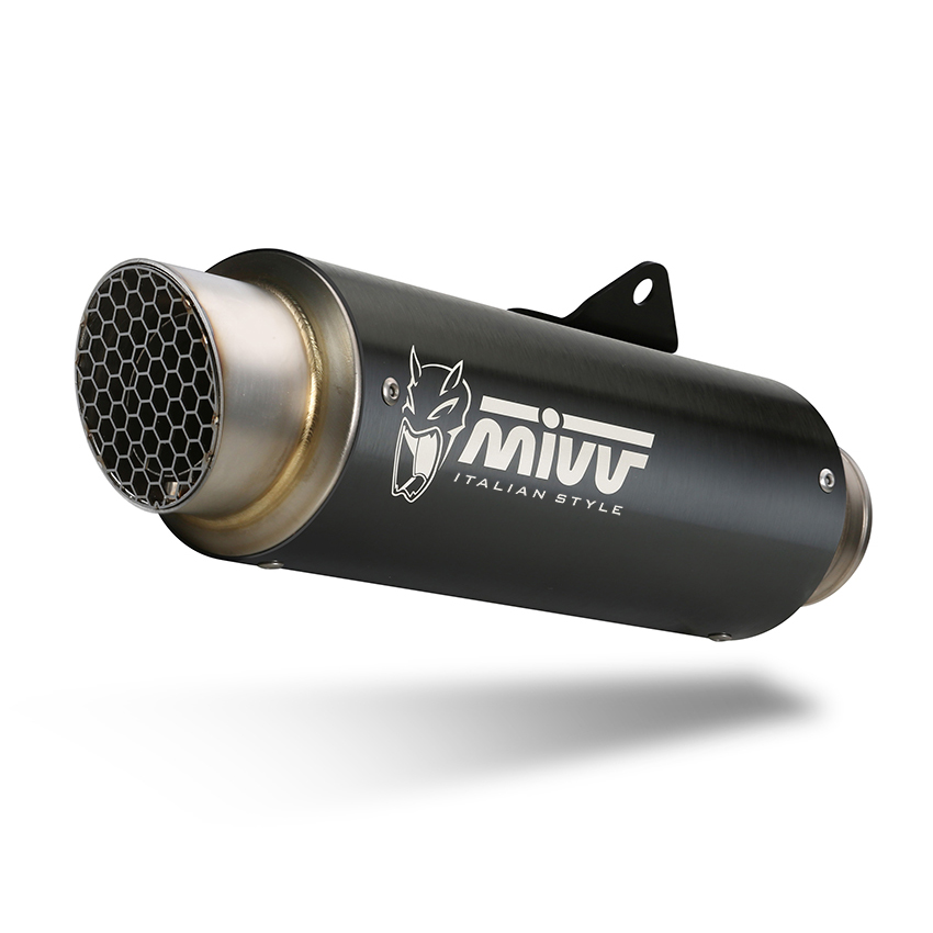 Escape Mivv GP PRO acero negro Honda CBR/CB 650 R 24+