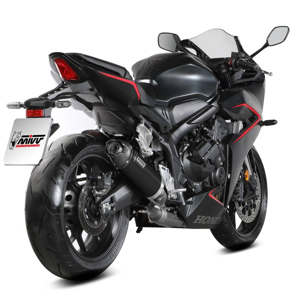 Escape completo MIVV AK-1 negro Honda CBR650R 24-
