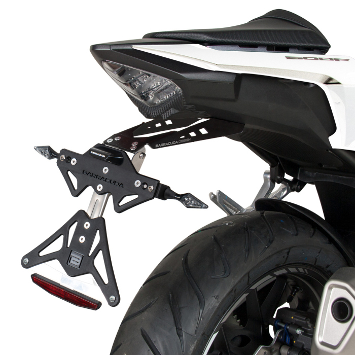 Portamatriculas Barracuda para Honda CB 500F 16-22 y Honda CBR 500R 16-21