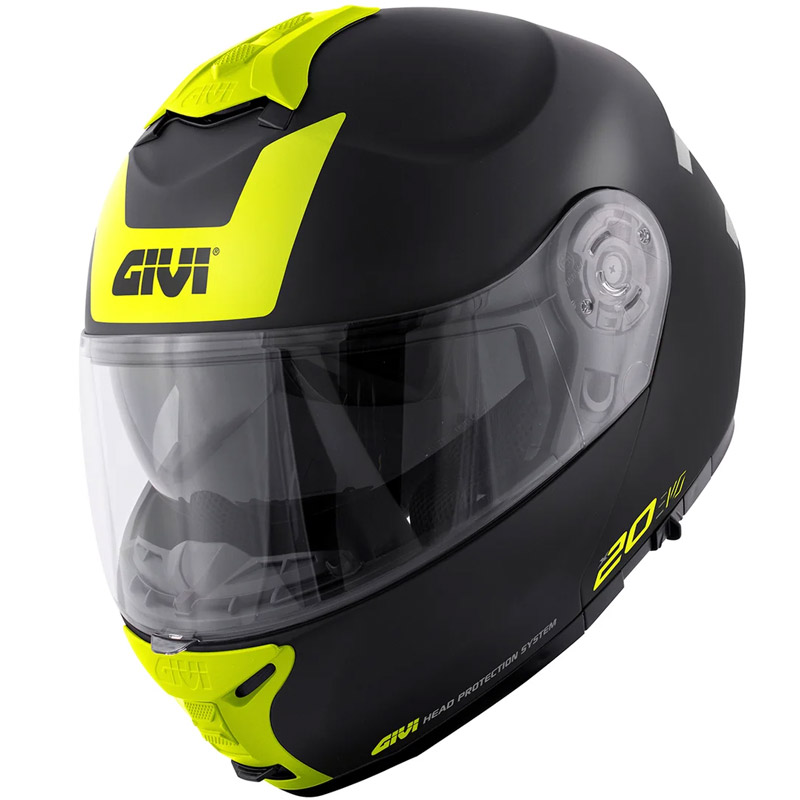 Casco modular Givi X.20 Expedition Evo negro-fluor TALLA M