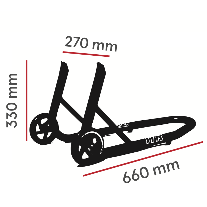 Caballete delantero ITR Rojo
