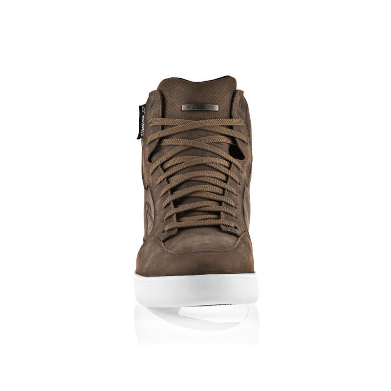 Zapatillas moto J6 impermeables marron